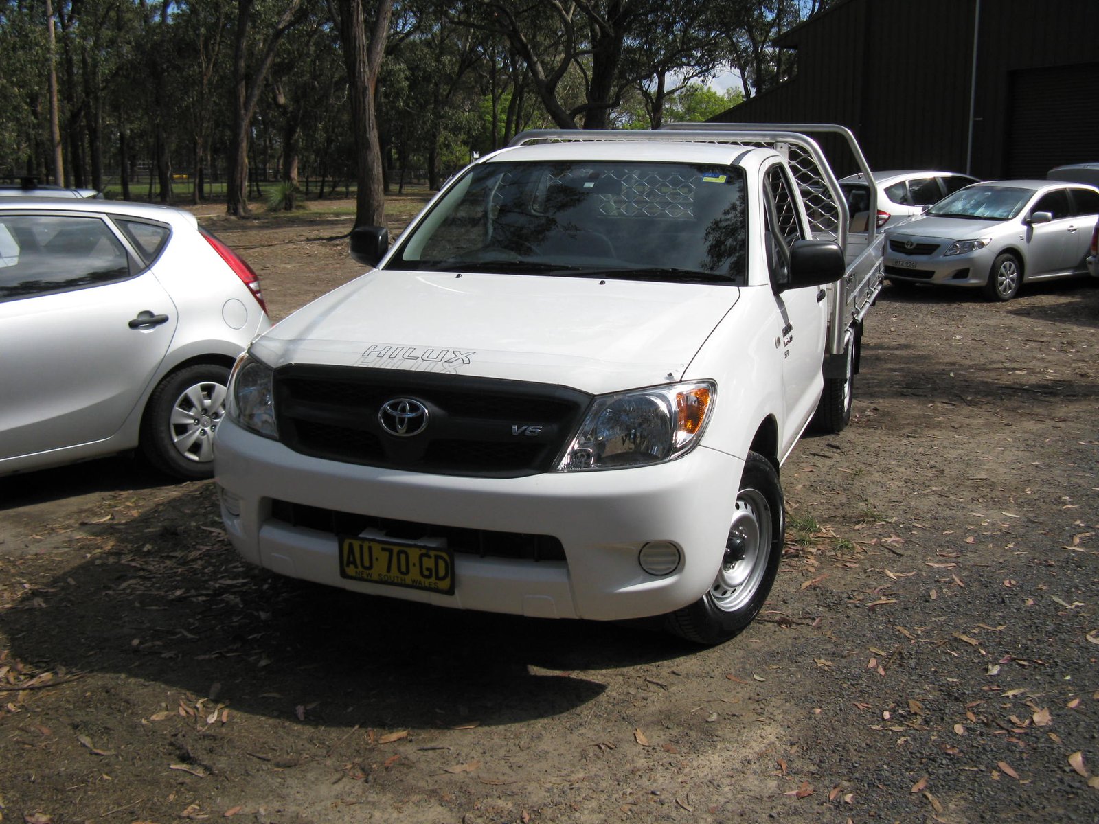 White Toyota HiLux utility truck donated to the Shed by Bendigo Bank